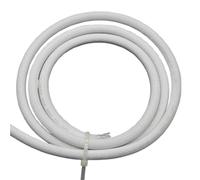 1pc White PET Braid Sleeves - Flexible Insulated Snake Skin Cable Wrap Sheath for Automotive, Electronics, and Marine Use(2MMx20 M)