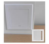 1pc White Plastic Access Panel for Drywall - 6x8 Inch Easy Install Inspection Door, Concealed Snap Fasteners(15x15cm)