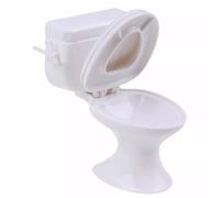 1Pc White Plastic Decoration Mini Toilet Seat House Bathroom Furniture Mini Toilet Cake Decoration for House Decoration Accessories