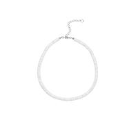 1pc White Puka Shell Necklace, Adjustable Beach Necklaces Handmade Pearl Beach Choker Summer Clavicle Surfer for Women Men