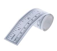1Pc White Self-Adhesive Measuring Tape,Double Scale Stick on Workbench Ruler,Sticky Tape Measure for Work Bench,Saw Table,Drafting Table,36",Tape Measures,Tools and Home