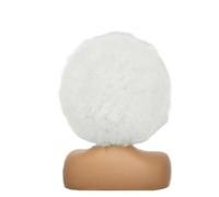 1pc White Synthetic Wig Soft 70s Kinky Curly Hair With Bangs Natural Looking Short Perfect For Daily Party Use