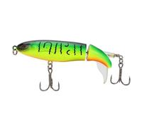 1pc Whopper Plopper Fishing Lure 10CM 13G Artificial Hard Topwater Popper Bait With Rotating Tail Wobbler Fishing Tackle(A)