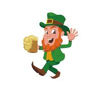 1pc Window Posters Leprechauns Refrigerator Decals Leprechaun Sticker Irish Party Supplies Wall Stickers Patricks Door Sticker Wall Patch Window Trim Window Stickers Cartoon
