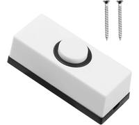1PC Wired Doorbell Button with Screws - Universal Door Bell Push for Home, Garage, Warehouse - Compatible with Most Doorbell Chimes - 55×24×14mm (White)