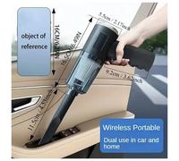 1PC Wireless Vacuum Cleaner 120W High Power Black Dual Use for Home And Car Powerful Portable Handheld Vacuum
