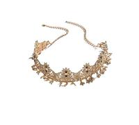 1pc Woman's Head Chain Gilded Bride Headdress Wedding Bride Hair Accessories Head Ornament for fashion(Gold 2)
