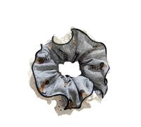 1PC Women's Floral Lace Scrunchie, Double-Layered Ruffled Hair Tie With Eyelet Trim for Hair