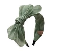 1Pc Women's Korean Bow Headband Simple Lace Mesh Hairbands