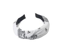 1pc Women's Vintage Hair Bands Elegant Fabric Decorative Headbands Casual Hundred Decoration(1pc white)