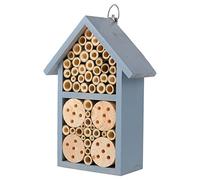 1Pc Wooden Beehive Outdoor Garden Insect House with Wrought Hooks Assembled Cozy Bug House for Bees for Garden Decoration