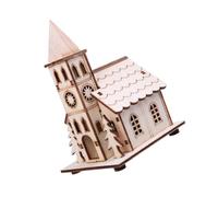 1pc Wooden Illuminated Cabin Christmas Window Decorations Christmas House Decorations Christmas Light up Mini House Christmas Houses Xmas Shape Led Gingerbread Houses Unfinished
