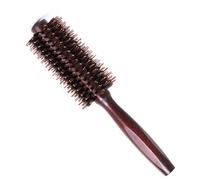 1Pc Wooden Round Hair Brush Natural Wooden Boar Bristle Hairbrush Round Hair Brush Anti Static Hairbrush for Hair Styling Straightening and Curling
