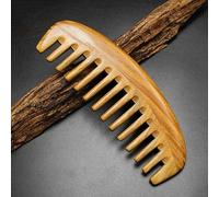 1PC Wooden Wide Tooth Hair Comb Curly Sandalwood Massage Brush Natural Comb