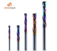 1PC woodwork milling cutter UP & DOWN Cut 2 Flutes Spiral Carbide Milling Tool CNC Router Compression Wood End Mill Cutter Bits