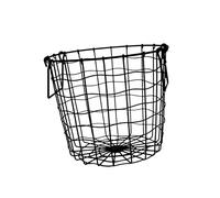 1pc Wrought Iron Storage Basket for Laundry Hampers Wire Cloth Organizer Handles Large Capacity for Home Use