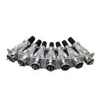 1pc WS16 TP16 connector 2/3/4/5/6/7/8/9pin connector female male connector hole diameter 16mm(Reverse assembly,5pin)