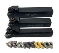 1pc WWLNR1616H08 WWLNR2020K08 WWLNR2525M08 External Turning Tool Holder for 10pcs Carbide Inserts WNMG080404 WNMG080408 Turning Insert(No Holder,WNMG080404 UE6020)