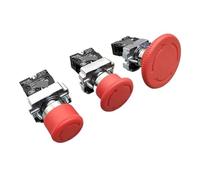 1pc XB2-BS542 40mm NC N/C Red Mushroom Emergency Stop Push Button Switch 600V 10A Controls Switches
