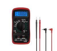 1pc XL830L Handheld Digital Multimeter Backlight Portable AC/DC Ammeter Voltmeter Ohm Voltage Tester Meter(XL830L-Red)