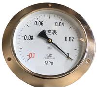 1pc Y-150ZT,6" 150mm 25bar Panel Type Pressure Gauge, Manometer,M20*1.5 Back Thread,with Front Flange(0-60Mpa)
