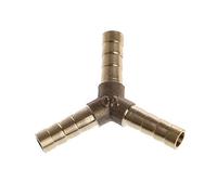 1PC Y Shape 3 Way Joint Splicer Tube Hose Tee Connector 3 Way Union Brass Fitting for Household Fuel Gas Liquid R2LC(6mm)