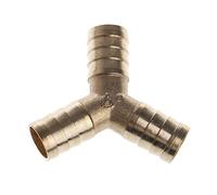 1PC Y Shape 3 Way Joint Splicer Tube Hose Tee Connector 3 Way Union Brass Fitting for Household Fuel Gas Liquid R2LC(16mm)