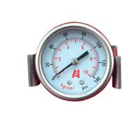1pc Y50-ZV 2" 50mm Pressure Gauge,vacuum/5KG/10kg/cm2 Manometer,PT1/4" Back Thread With U-clamp(0-10KG)