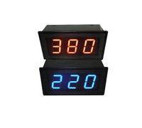 1pc YB5130B LED Digital Voltmeter AC 220V 380V Two-wire AC Voltage Meter Volt Panel Meter Voltage Monitor Voltmetro 0.8 inch Display(Blue)