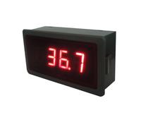 1pc YB5140TM LED Digital Thermometer Car Temperature Meter Tester Probe Cu100 BA1 G53 R N E T PT100 J K Type Thermocouple Sensor(Red,T_POWER SUPPLY 12V)