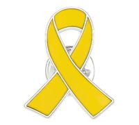 1pc Yellow Ribbon Pins Hostages Israel Bring Them Home Pin, Metal Cancer Ribbon Pin Hostage Brooch Reast Cancer Awareness Prevention Lapel Enamel Breast Cancer Awareness Accessories for Women