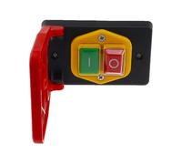 1PC YH02-A Off-On Red Cover Emergency Stop Push Button Switch 16A Power-Off/Undervoltage Protection Electromagnetic Start Switch(5 PIN)