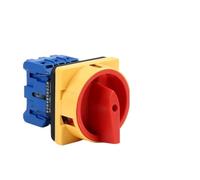 1pc YMD11-63A Isolator Switch 3/4P Main Rotary Select Pad Lock On-off Power Control Circuit Motor Silver Contact Replace(3P 6Terminals)