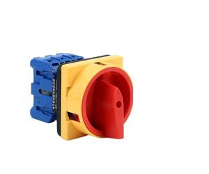 1pc YMD11-63A Isolator Switch 3/4P Main Rotary Select Pad Lock On-off Power Control Circuit Motor Silver Contact Replace(4P 8Terminals)