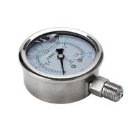 1pc YN60BF Steam High-Temperature Ammonia Pressure Gauge 10Bar 16Bar 25Bar Stainless Steel Pressure Manometer(PT1-4,600bar)