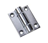 1pc Zinc Alloy Positionable Torsion Hinge for Industrial Electrical and Medical Equipment Adjustable for Any Stop Damping(Shiny Silver)