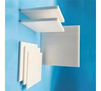 1pc Zirconia Ceramic Square Sheet - 102mm x 102mm x 3mm, High Temperature Resistant Insulation Board for Industrial Use