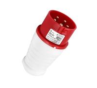 1pc ZQ-015 5-Pin 16A Industrial Waterproof Plug - IP44 Rated Connector for Construction and Mechanical Equipment