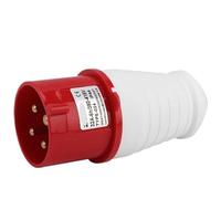 1pc ZQ-024 4-Pin 32A Waterproof Industrial Plug - IP44 Rated Three-Phase Connector for Applications