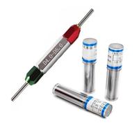 1pcs 0.1-0.49mm 0.5-5.99mm 6-9.99mm 20.0mm Cylindrical Pin gauge Smooth Gauge Hole Gauge step Pin Gage handle (Color : 6.0-9.99mm 1pcs)