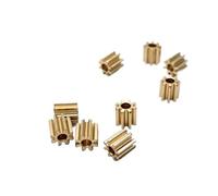 1pcs 0.5M 8/9/10 Teeth Copper Gear 5MM Thickness DIY Model Motor 1/1.5/2/2/3/3mm Hole(1.98MM,8 Teeth-Thick 5mm)