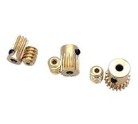 1pcs 0.5M Worm Turbine Metal Gear Reduction Ratio 20 25 30 40 50 60 80 100 Teeth 2mm-Mini Worm Model(4mm,50 Teeth)