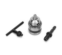 1Pcs 0.6-6MM 3/8-24UNF Lightweight Steel Drill Chuck with 1/4Inch Hex Shank and Extension Rod for Electric Drill