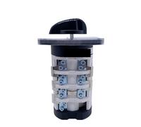 1PCS 0-7 Position Rotary Changeover Switch Four Poles 75A Universal Cam Manual Transfer Selector Silver Contact YMZ12-75/4