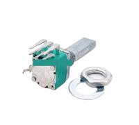 1PCS 097 Vertical Duplex Potentiometer A10K A103 B100K B104 Half Shaft Length 20mm 6Pin(B100K)