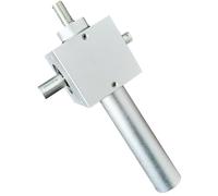 1pcs 1: 0.4 Small Worm Gear Screw Lift 15mm Shaft Large load Fine-tuning Device Aluminum alloy Shell 1000N