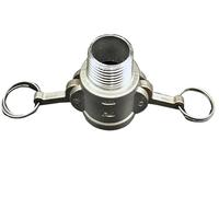 1pcs 1-1/2" BSPT Male Thread 304 Stainless Steel Type B Socket Camlock Fitting Cam and Groove Coupler