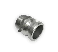 1pcs 1-1/2" BSPT Male Thread 304 Stainless Steel Type F Camlock Fitting Cam and Groove Coupling