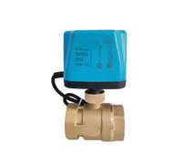 1PCS 1-1/4" Ball Valve 2-line Internal Thread 8 N·m high Torque Brass DN32 Ball Valve 12V 24V 110V 220V AC/DC(12VDC_Normally Closed)