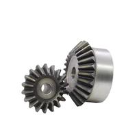 1Pcs 1:1 Bevel Gear 2M 15/16/17/18/19/20/21/22/23/24/25 Teeth 2 Modulus Drive Gear 90 Degrees 45# Steel Rough Hole(17 Teeth (OD 36.5mm))